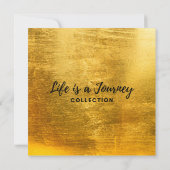 Positieve bevestiging Glitter Paarse/Goud Bedankkaart (Achterkant)