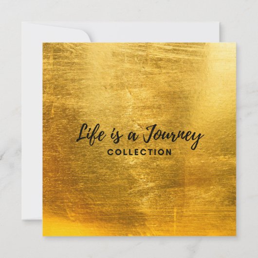 Positieve bevestiging Glitter Paarse/Goud Bedankkaart (Achterkant)