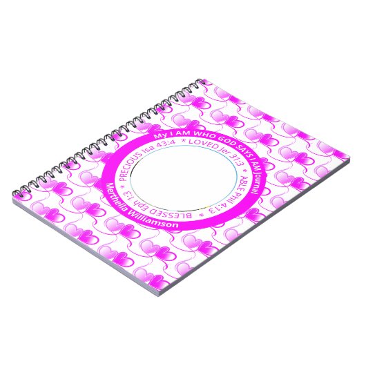 Positieve bevestiging I AM Christelijk Journal Notitieboek (Linkerzijde)