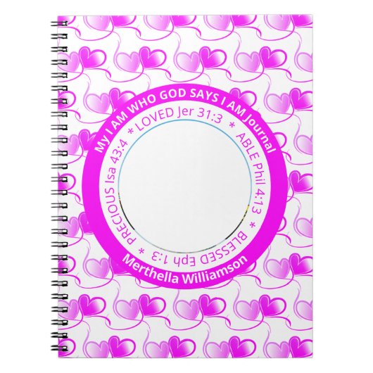 Positieve bevestiging I AM Christelijk Journal Notitieboek (Voorkant)