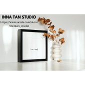 Positieve bevestiging | Ik ben klaar | Muurkunst Poster