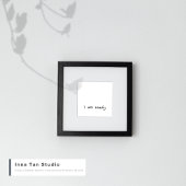 Positieve bevestiging | Ik ben klaar | Muurkunst Poster