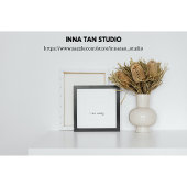 Positieve bevestiging | Ik ben klaar | Muurkunst Poster