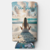 positieve bevestiging | Ik ben liefde waardig Seltzer Blikjeskoeler (Voorkant)