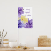 Positieve bevestiging Inspirerend prijsopgave Poster (Keuken)