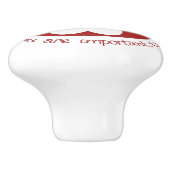 Positieve bevestiging Je bent unieke rode harten Keramische Knop (Zijkant)