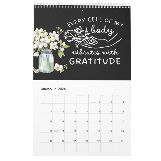 Positieve bevestiging kalender (Jan 2026)