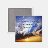 Positieve bevestiging motivatie over uitdagingen magneet (Voorkant / Achterkant)