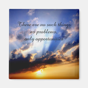 Positieve bevestiging motivatie over uitdagingen magneet