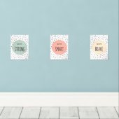 Positieve bevestiging muurkunst sets (Houten vloer)