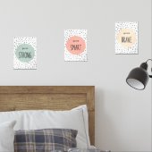 Positieve bevestiging muurkunst sets (Slaapkamer)