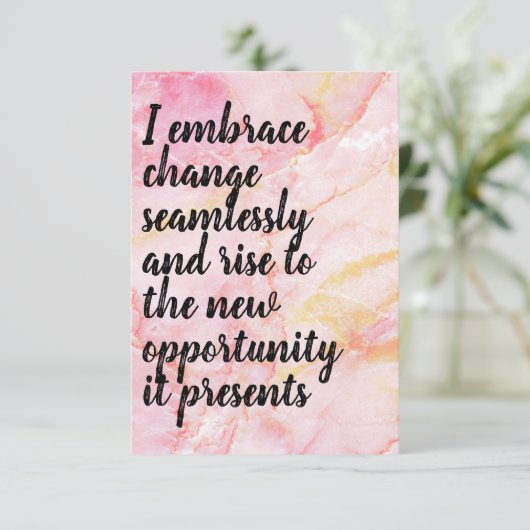 Positieve bevestiging "Omhels" Roze/Sinaasappel/Go (Staand voorkant)