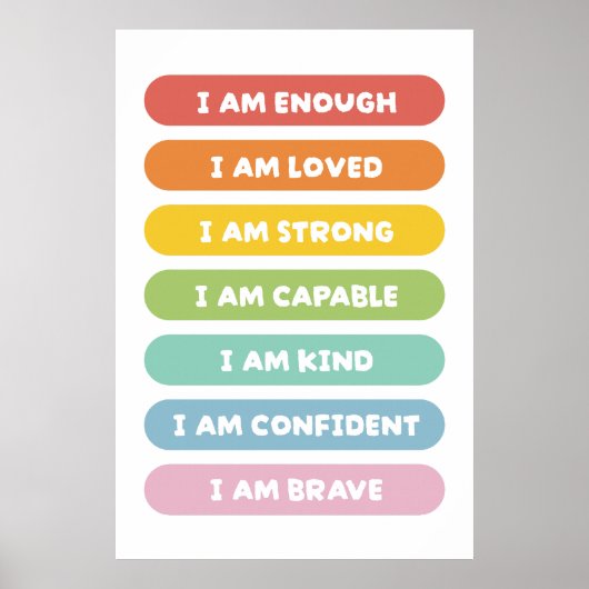 Positieve bevestiging poster (Voorkant)