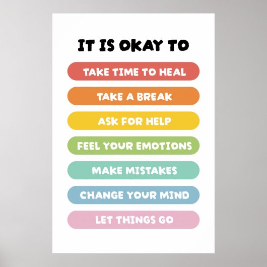 Positieve bevestiging poster (Voorkant)