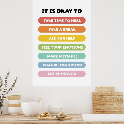 Positieve bevestiging poster (Keuken)