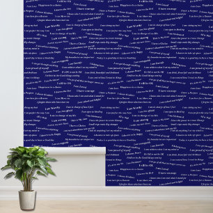 positieve bevestiging   Self Care Vision Board Behang