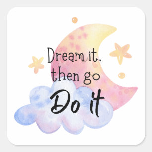 Positieve bevestiging Sticker