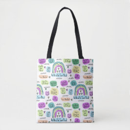 Positieve bevestiging tote bag