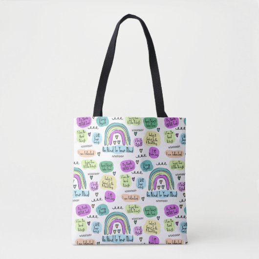 Positieve bevestiging tote bag (Voorkant)