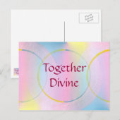 Positieve bevestiging van de goddelijke combinatie briefkaart (Voorkant / Achterkant)