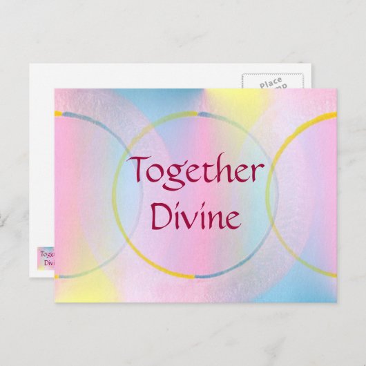 Positieve bevestiging van de goddelijke combinatie briefkaart (Voorkant / Achterkant)