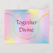 Positieve bevestiging van de goddelijke combinatie briefkaart (Voorkant)