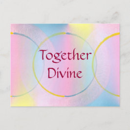 Positieve bevestiging van de goddelijke combinatie briefkaart