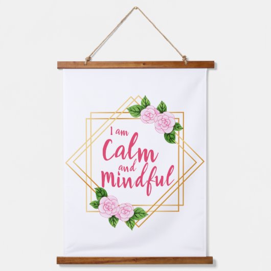 positieve bevestiging van geestelijke gezondheid e hangend wandkleed (Voorkant)