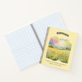 Positieve bevestiging van geluk notitieboek (Binnen)