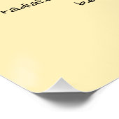 Positieve bevestiging van geluk perfect poster (Hoek)