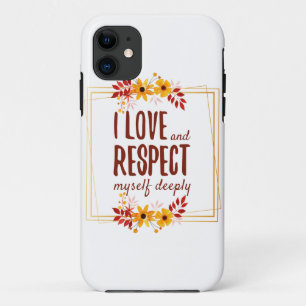 positieve bevestiging van liefde en levensacceptat Case-Mate iPhone case