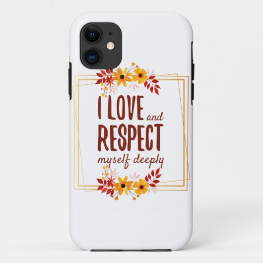 positieve bevestiging van liefde en levensacceptat Case-Mate iPhone case (Achterkant)