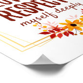 positieve bevestiging van liefde en levensacceptat poster (Hoek)