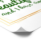 positieve bevestiging van werk en levensacceptatie poster (Hoek)