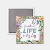 Positieve bevestiging voor een perfecte lichaamsge magneet (Voorkant / Achterkant)