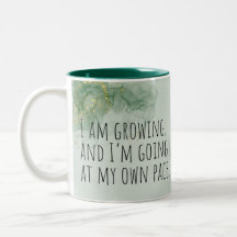 Positieve bevestiging Waterverf groen/goud