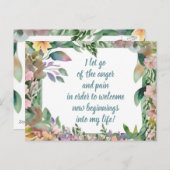 Positieve bevestiging zorgt ervoor dat pijn en pij briefkaart (Voorkant / Achterkant)