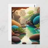 Positieve bevestiging zorgt ervoor dat pijn en pij briefkaart (Voorkant / Achterkant)