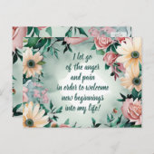 Positieve bevestiging zorgt ervoor dat pijn en pij briefkaart (Voorkant / Achterkant)