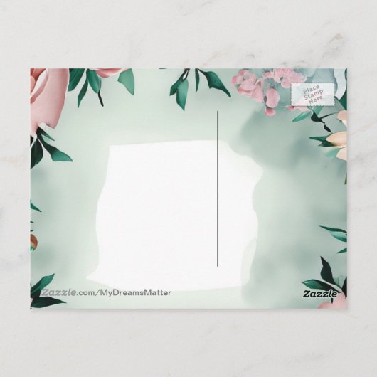 Positieve bevestiging zorgt ervoor dat pijn en pij briefkaart (Achterkant)