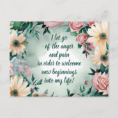 Positieve bevestiging zorgt ervoor dat pijn en pij briefkaart (Voorkant)