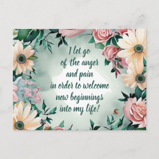 Positieve bevestiging zorgt ervoor dat pijn en pij briefkaart (Voorkant)