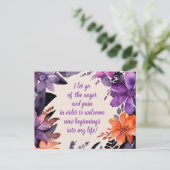 Positieve bevestiging zorgt ervoor dat pijn en pij briefkaart (Staand voorkant)