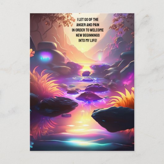 Positieve bevestiging zorgt ervoor dat pijn en pij briefkaart (Voorkant)