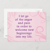 Positieve bevestiging zorgt ervoor dat pijn en pij briefkaart (Voorkant / Achterkant)