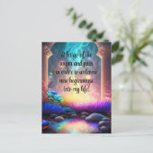 Positieve bevestiging zorgt ervoor dat pijn en pij briefkaart (Staand voorkant)