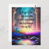 Positieve bevestiging zorgt ervoor dat pijn en pij briefkaart (Voorkant / Achterkant)