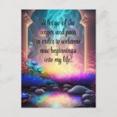 Positieve bevestiging zorgt ervoor dat pijn en pij briefkaart (Voorkant)