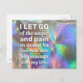 Positieve bevestiging zorgt ervoor dat pijn en pij briefkaart (Voorkant / Achterkant)