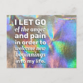 Positieve bevestiging zorgt ervoor dat pijn en pij briefkaart (Voorkant)